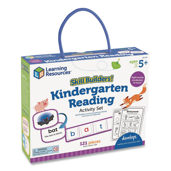 Learning Resources® Skill Builders! Kindergarten Reading Activity Set, Grades K to 1, 121 Pieces (LRNLER1246) Each