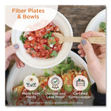 World Centric® Fiber Plates, Paper, 12" Oval, Natural, 500/Carton (WORPLSCU12OLFPA) Case of 500