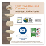 World Centric Fiber Containers, 60 oz, 7.5 x 9.8 x 2.7, Natural, Paper, 400/Carton (WORTRSC60LFP) Case of 400