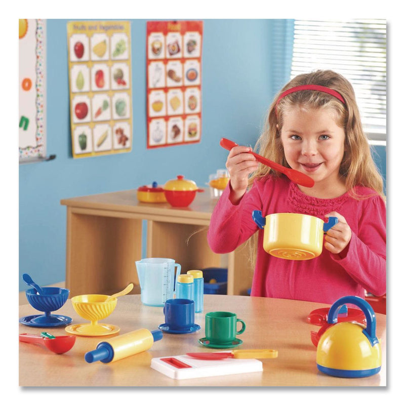 Learning Resources® Pretend and Play Kitchen Set, Ages 3 and Up, 73 Pieces (LRNLER9157) Each