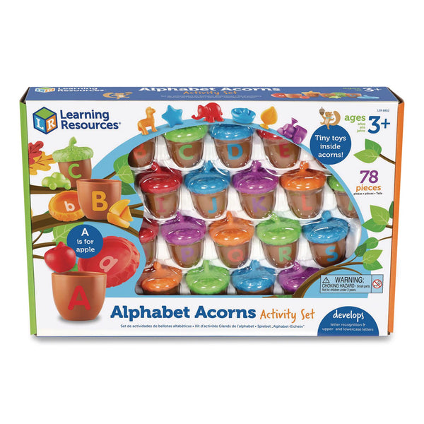 Learning Resources® Alphabet Acorns Activity Set, Pre-K to K, 78 Pieces (LRNLER6802) Each