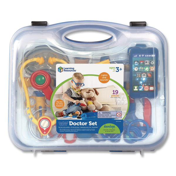 Learning Resources® Pretend and Play Doctor Set, Ages 3 and Up, 19 Pieces (LRNLER9048) Each