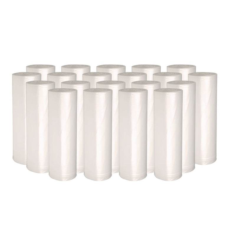 GEN High Density Can Liners, 30 gal, 10 mic, 30" x 36", Natural, 25 Bags/Roll, 20 Rolls/Carton (BWK303613) Case of 500