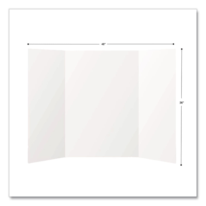 Formit Trifold Display Boards, 36 x 48, White (CH7FI68203FSC) Each