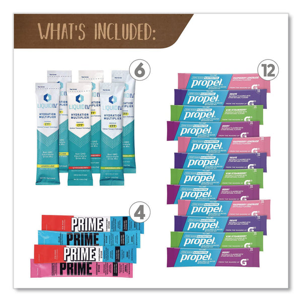 Snack Box Pros Drink Mixes Snack Box, 50 Assorted Mixes/Box (GRR70000165) Box of 50