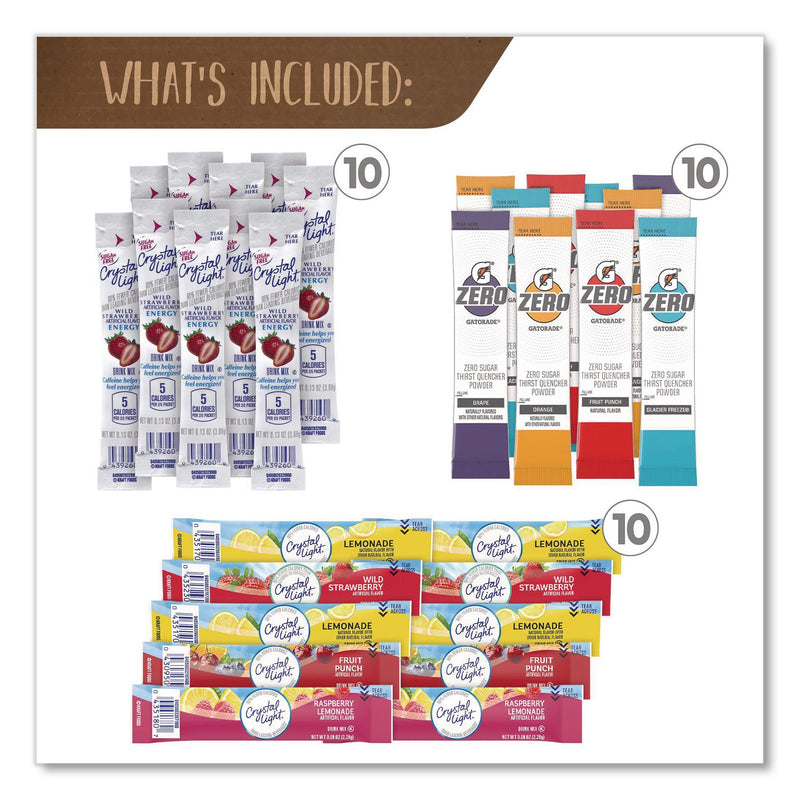 Snack Box Pros Drink Mixes Snack Box, 50 Assorted Mixes/Box (GRR70000165) Box of 50