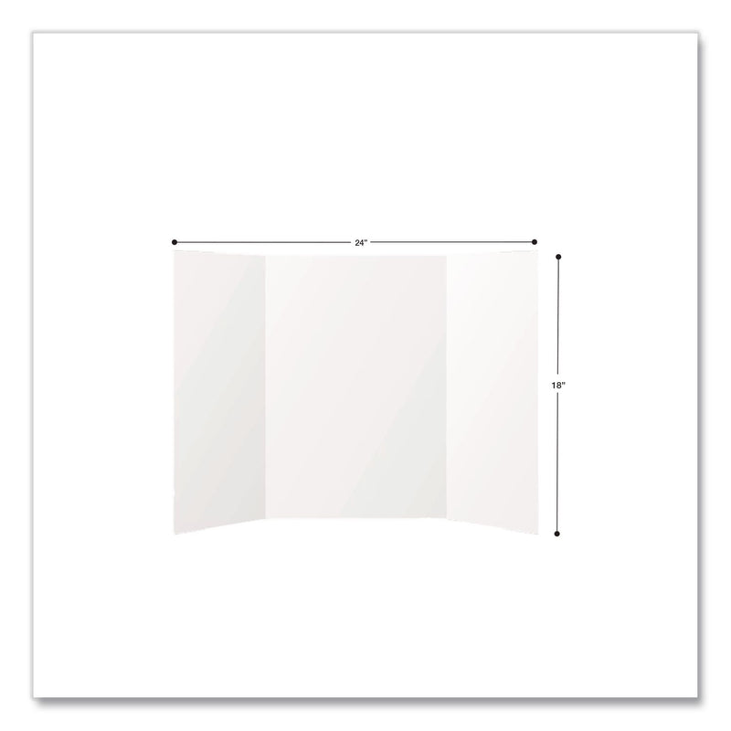 Formit Trifold Display Boards, 18 x 24, White (CH7FI68210FSC) Each