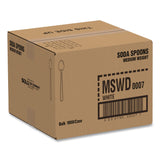 SOLO® Specialty Cutlery, Soda Spoon, Plastic, White, 1,000/Carton (SCCMSWD0007) Case of 1000