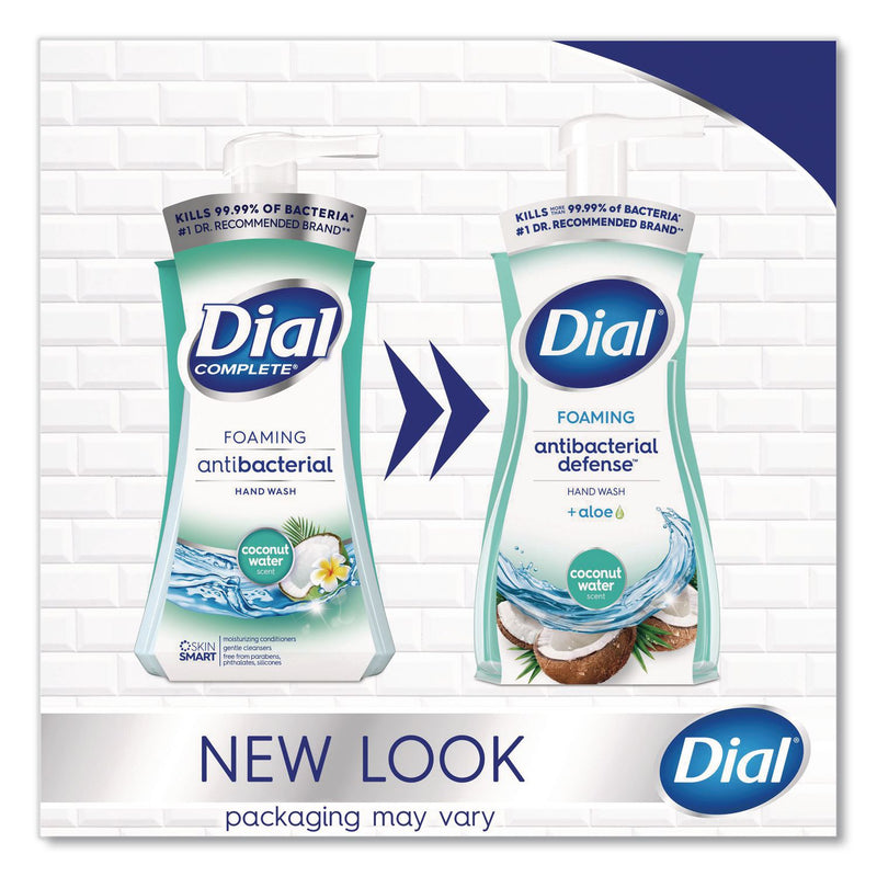 Dial Professional Antibacterial Foaming Hand Wash, Coconut Water, 10 oz, 8/Carton (DIA34715) Case of 8