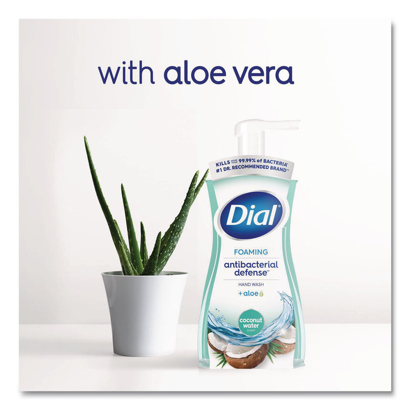 Dial Professional Antibacterial Foaming Hand Wash, Coconut Water, 10 oz, 8/Carton (DIA34715) Case of 8