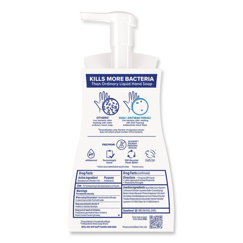 Dial Professional Antibacterial Foaming Hand Wash, Fresh Pear, 8 oz, 8/Carton (DIA34721) Case of 8