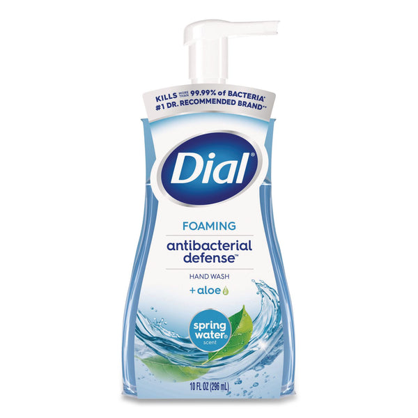 Dial Professional Antibacterial Foaming Hand Wash, Spring Water, 10 oz Pump Bottle, 8/Carton (DIA34739) Case of 8