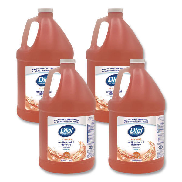 Dial Professional Antibacterial Foaming Hand Wash, Plus Aloe, Original, 1 gal, 4/Carton (DIA35452) Case of 4