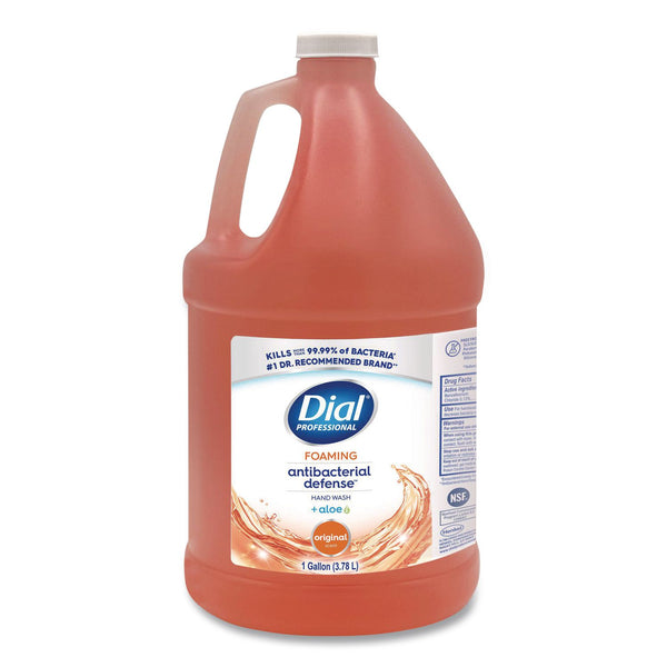 Dial Professional Antibacterial Foaming Hand Wash, Plus Aloe, Original, 1 gal, 4/Carton (DIA35452) Case of 4