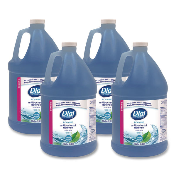 Dial Professional Antibacterial Foaming Hand Wash, Spring Water Scent, 1 gal Bottle, 4/Carton (DIA35458) Case of 4