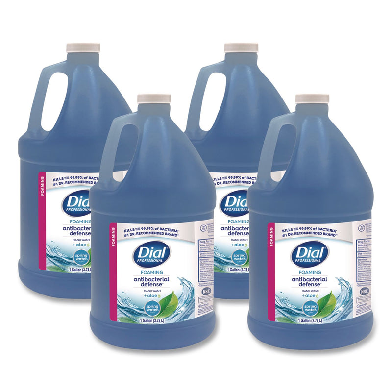 Dial Professional Antibacterial Foaming Hand Wash, Spring Water Scent, 1 gal Bottle, 4/Carton (DIA35458) Case of 4