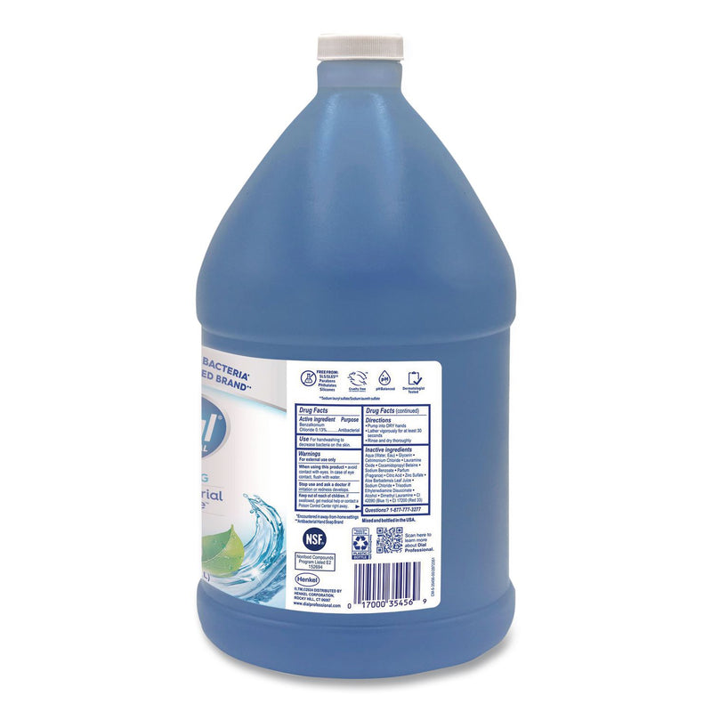 Dial Professional Antibacterial Foaming Hand Wash, Spring Water Scent, 1 gal Bottle, 4/Carton (DIA35458) Case of 4