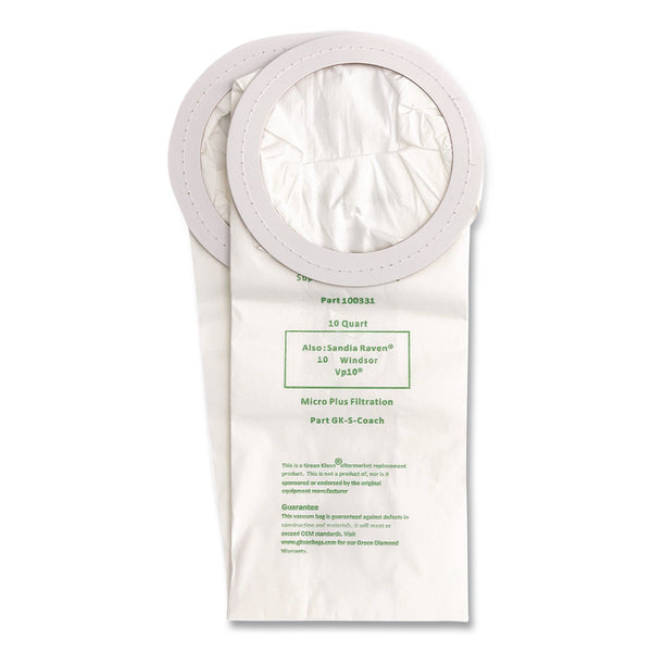 Green Klean® GK-S-Coach Replacement Bag, 10 Bags/Pack, 10 Packs/Carton (GRKGKSCOACH) Case of 10