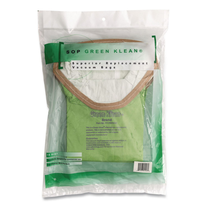 Green Klean® GK-Pt-Pro6Qt Replacement Bag, 10 Bags/Pack, 10 Packs/Carton (GRKGKPTPRO6QRT) Case of 10