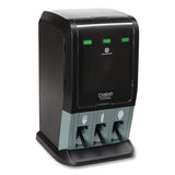 Dixie® Tri-Tower Mini Dispenser, Holds Forks/Knives/Spoons or Sporks, 13.15 x 31.03 x 17.5, Black/Gray (DXEDUSSTDSP3MIN) Each
