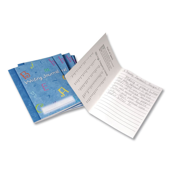 Learning Resources® Writing Journals, Medium/College Rule, Blue Cover, (64) 7 x 9 Sheets, 10 Journals (LRNLER3467) Each