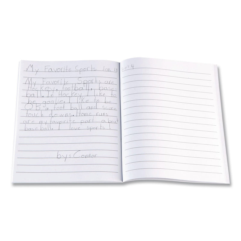 Learning Resources® Writing Journals, Medium/College Rule, Blue Cover, (64) 7 x 9 Sheets, 10 Journals (LRNLER3467) Each
