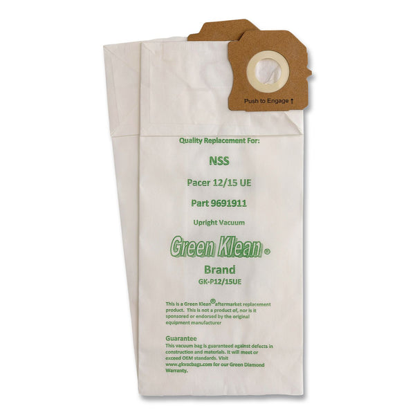 Green Klean® GK-P12/15UE Replacement Bag, 10 Bags/Pack, 10 Packs/Carton (GRKGKP1215UE) Case of 10