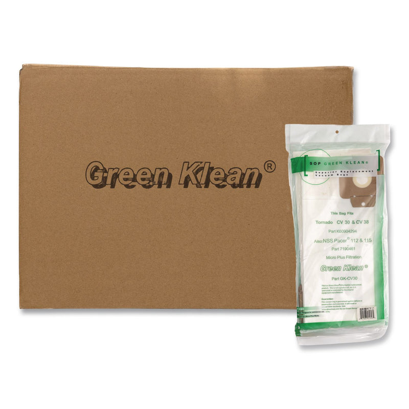 Green Klean® GK-CV30 Replacement Bag, 10 Bags/Pack, 10 Packs/Carton (GRKGKCV30) Case of 10