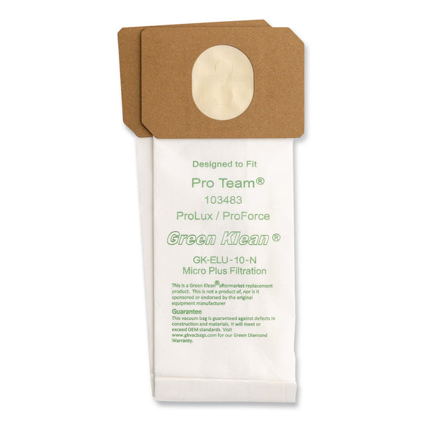 Green Klean® GK-Elu-10 Replacement Bag, 10 Bags/Pack, 10 Packs/Carton (GRKGKELU10N) Case of 10