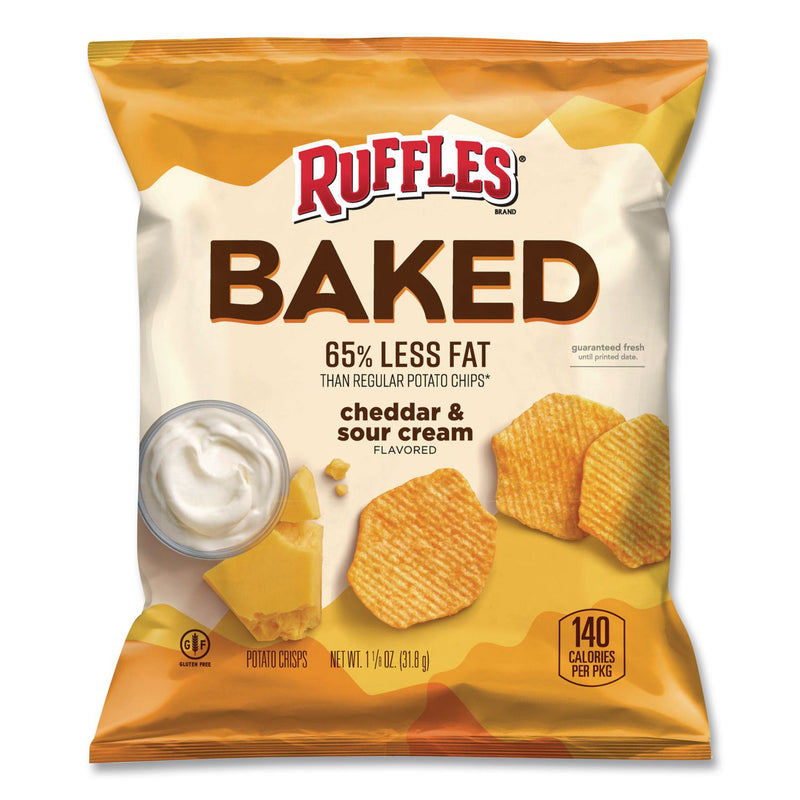 Frito-Lay Baked Variety Pack, Baked Cheetos/Baked Lays BBQ/Baked Lays Original/Baked Ruffles Cheddar Sour Cream, 30 Bags/BX, 2 Boxes/CT (LAY77325) Case of 60