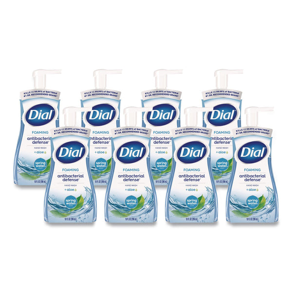 Dial Professional Antibacterial Foaming Hand Wash, Spring Water, 10 oz Pump Bottle, 8/Carton (DIA34739) Case of 8