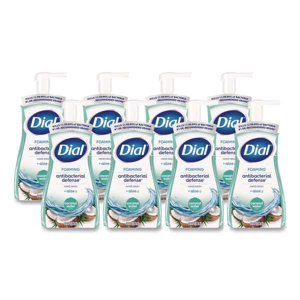 Dial Professional Antibacterial Foaming Hand Wash, Coconut Water, 10 oz, 8/Carton (DIA34715) Case of 8