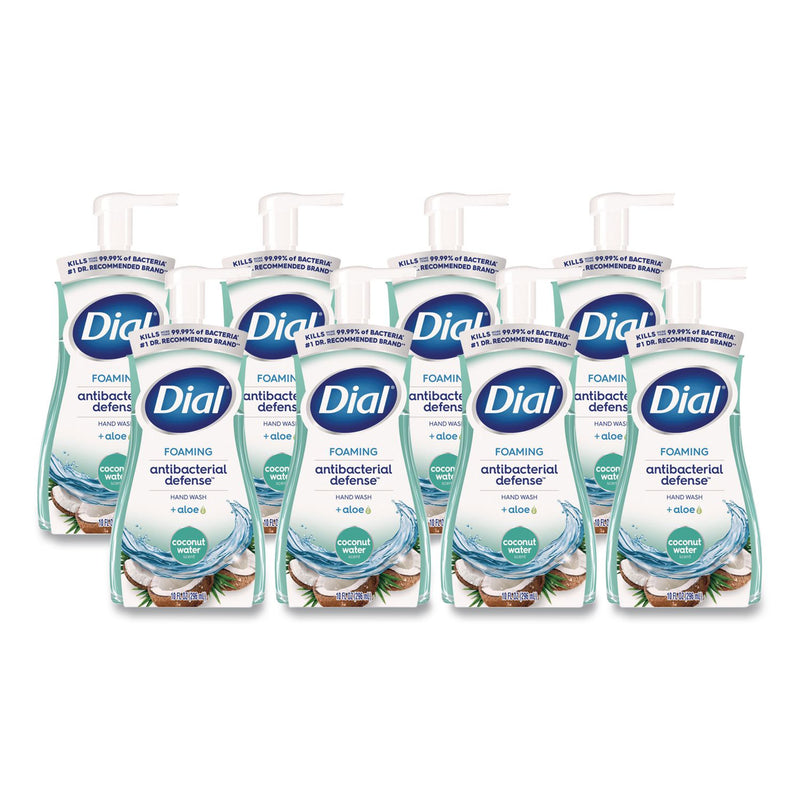 Dial Professional Antibacterial Foaming Hand Wash, Coconut Water, 10 oz, 8/Carton (DIA34715) Case of 8