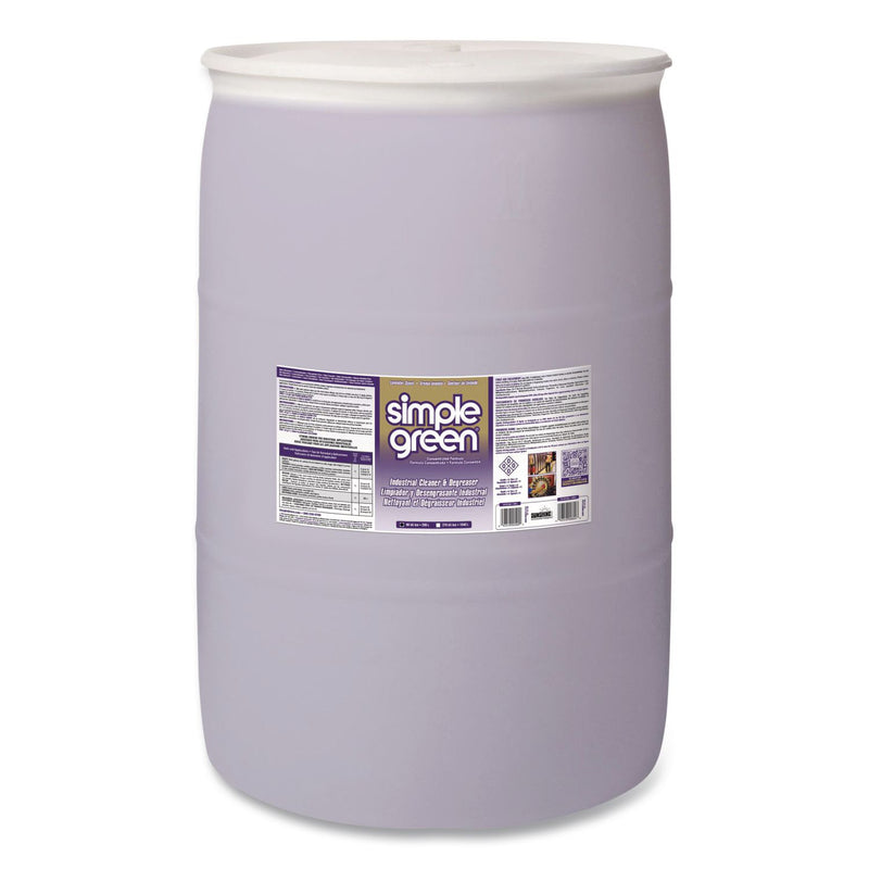 Simple Green® Industrial Cleaner and Degreaser, Lavender Scent, 55 gal Drum (SMP1600055) Each