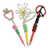 Creativity Street® Regular Stems, 12" x 4mm, Metal Wire/Polyester, Assorted Colors, 100/Pack (CKCPAC711201R) Pack of 100