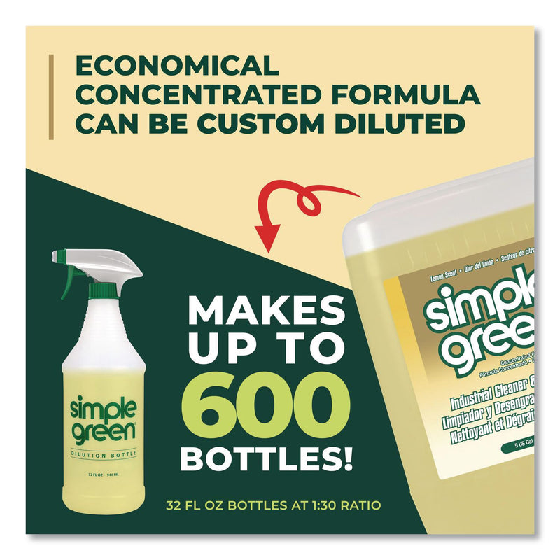 Simple Green® Industrial Cleaner and Degreaser, Lemon Scent, 5 gal Pail (SMP3014005) Each