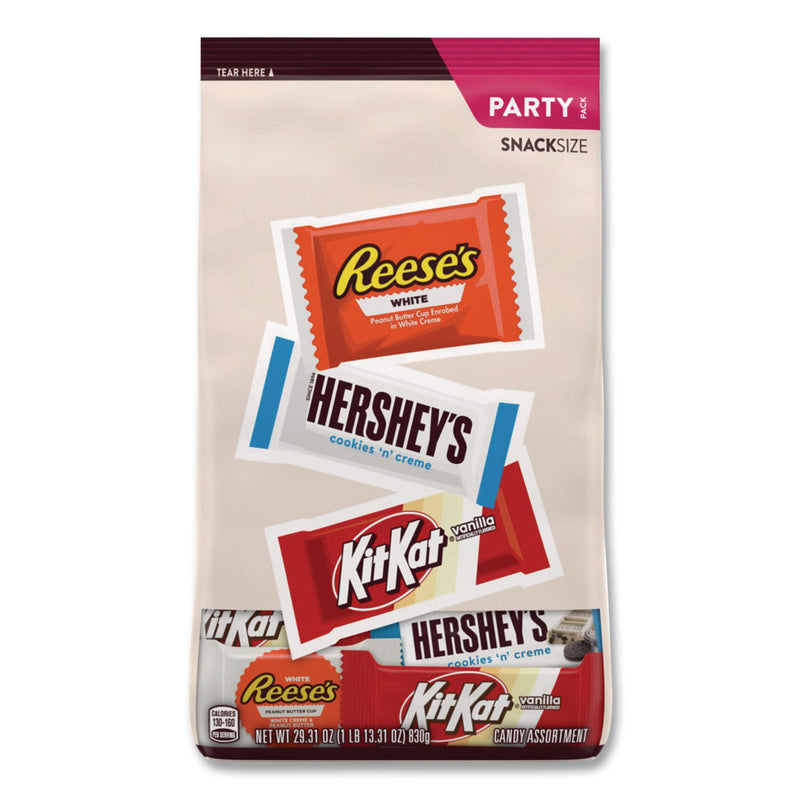 Hershey®'s All Time Greats White Snack Size Assortment, White Chocolate, 29.31 oz Bag (GRR22002587) Each