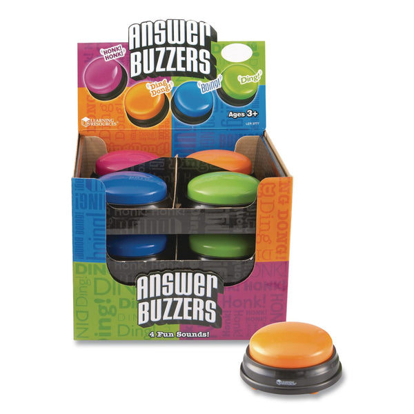 Learning Resources® Answer Buzzers, Ages 3 and Up, 12 Buzzers (LRNLER3777) Each