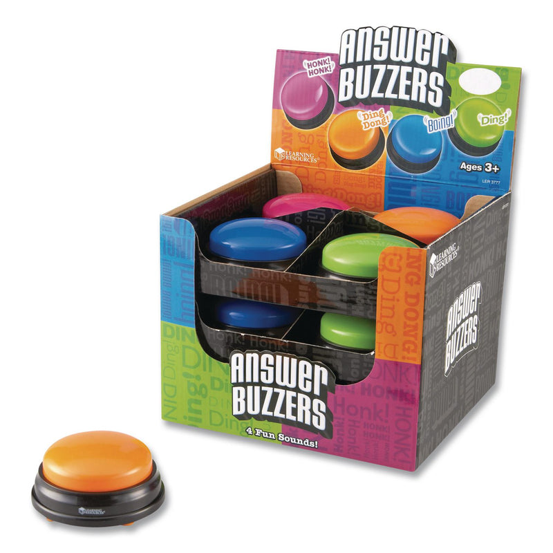 Learning Resources® Answer Buzzers, Ages 3 and Up, 12 Buzzers (LRNLER3777) Each