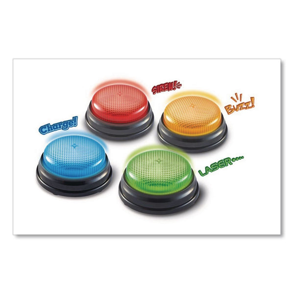 Learning Resources® Lights and Sounds Buzzers, Ages 3 and Up, 12 Buzzers (LRNLER3779) Each
