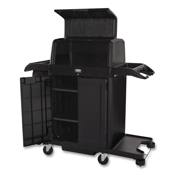 Rubbermaid® Commercial Locking Security Hood for Housekeeping Carts, Plastic, Black (RCP2202528) Each