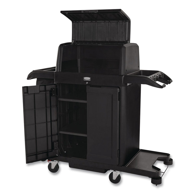 Rubbermaid® Commercial Locking Security Hood for Housekeeping Carts, Plastic, Black (RCP2202528) Each