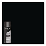 Rust-Oleum® UTILI-T Spray Paint, Gloss Black, 10 oz Aerosol Can, 6/Carton (RST387390) Case of 6