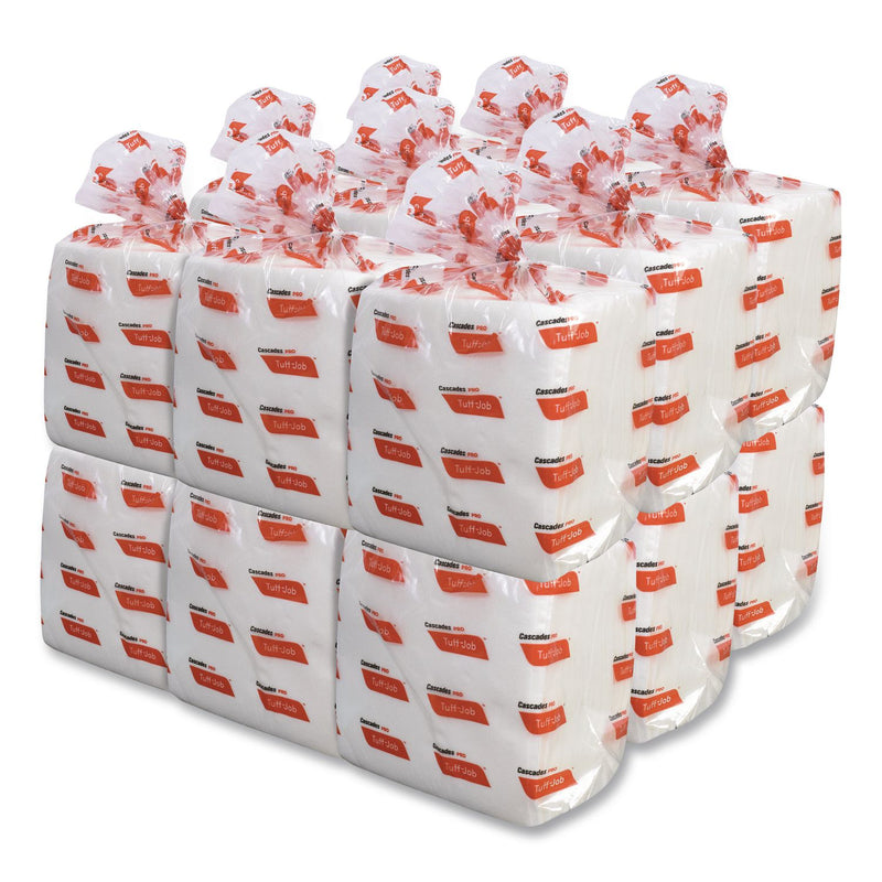 Cascades Tuff-Job S400 DRC Wipers, Medium, 12 x 13, White, 60/Pack, 18 Pack/Carton (CSDW420) Case of 1080