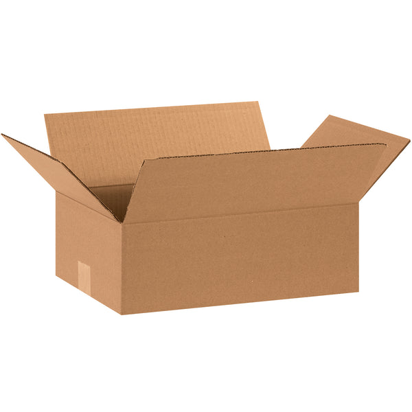 15 x 10 x 5" Flat Corrugated Boxes (15105) Bundle Of 25