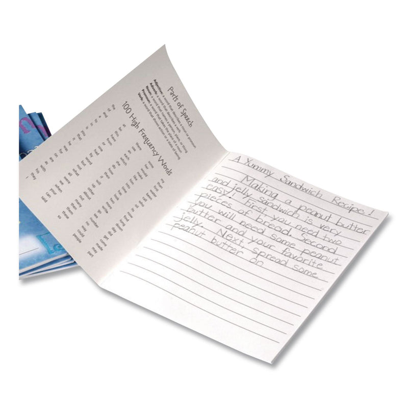 Learning Resources® Writing Journals, Medium/College Rule, Blue Cover, (64) 7 x 9 Sheets, 10 Journals (LRNLER3467) Each