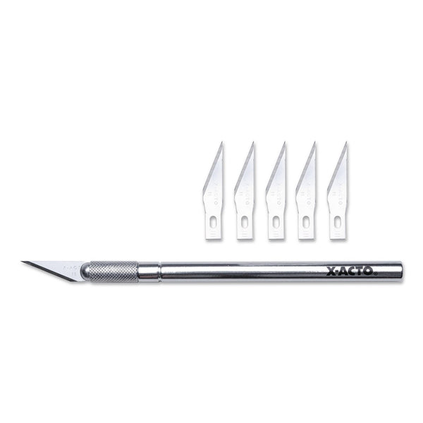 X-ACTO® No. 1 Precision Knife, 1 Knife with 5 Blades/Pack (EPIX3311) Pack of 6