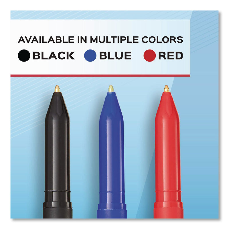 Paper Mate® Write Bros. Ballpoint Pen, Stick, Medium 1 mm, Black Ink, Black Barrel, 8/Pack (PAP2140570) Pack of 8