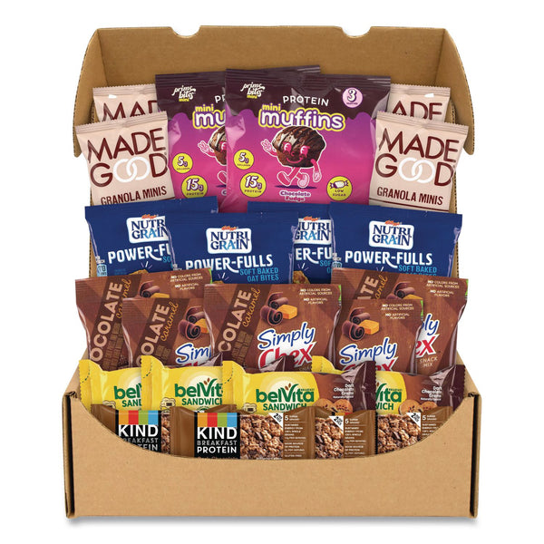 Snack Box Pros Chocolate for Breakfast Snack Box, Chocolate, 23 Assorted Snacks/Box (GRR70000192) Box of 23