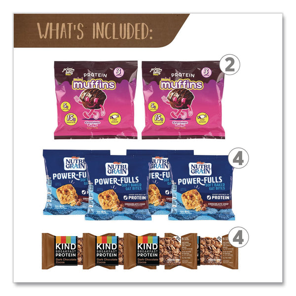Snack Box Pros Chocolate for Breakfast Snack Box, Chocolate, 23 Assorted Snacks/Box (GRR70000192) Box of 23